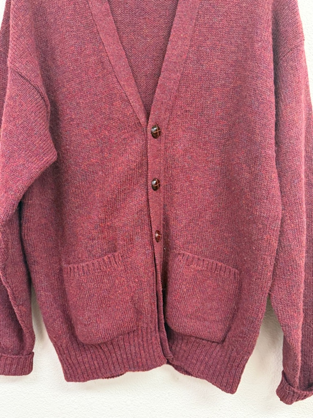 Vintage 100% Wool Cardigan Men’s Size Large - Picture 3 of 8